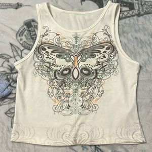 White y2k shirt
